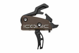 Rise Armament Iconic Dual-Blade Two Stage Trigger with Anti-Walk Pins in FDE